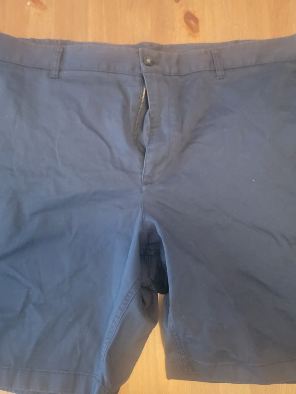 Men's Flat Front Navy Shorts - Classic Everyday Style